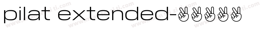 pilat extended字体转换